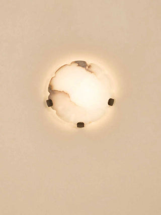 Noema Alabaster Wall Sconce-Neutral Decor