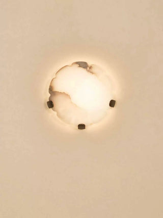 Noema Alabaster Wall Sconce-Neutral Decor
