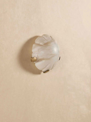 Noema Alabaster Wall Sconce-Neutral Decor