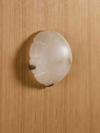 Noema Alabaster Wall Sconce-Neutral Decor