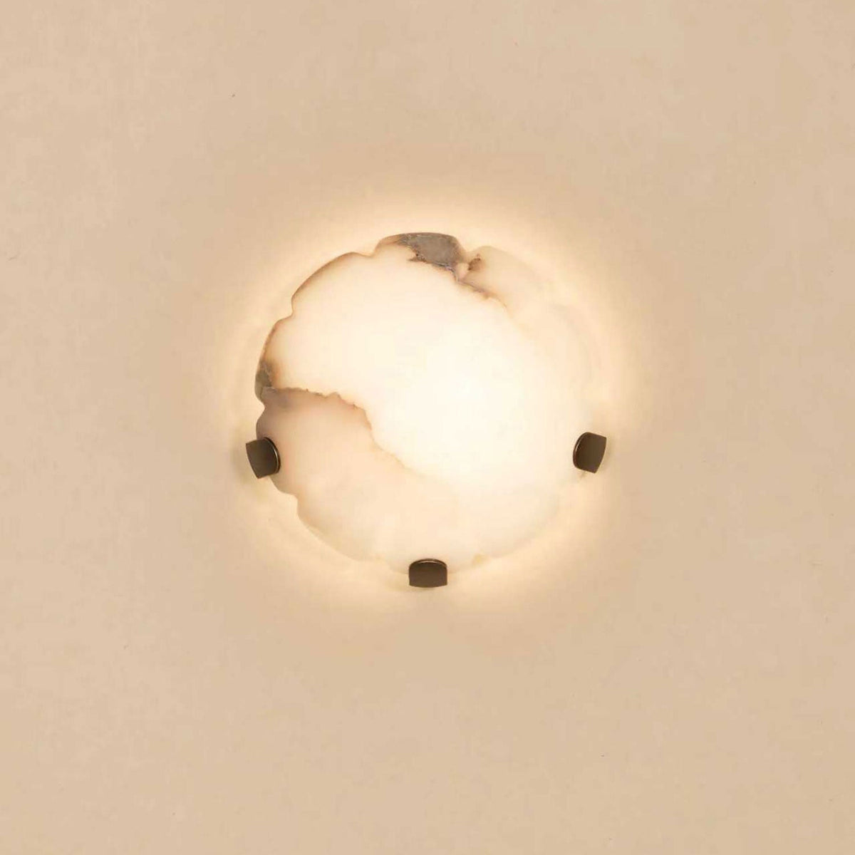 Noema Alabaster Wall Sconce-Neutral Decor