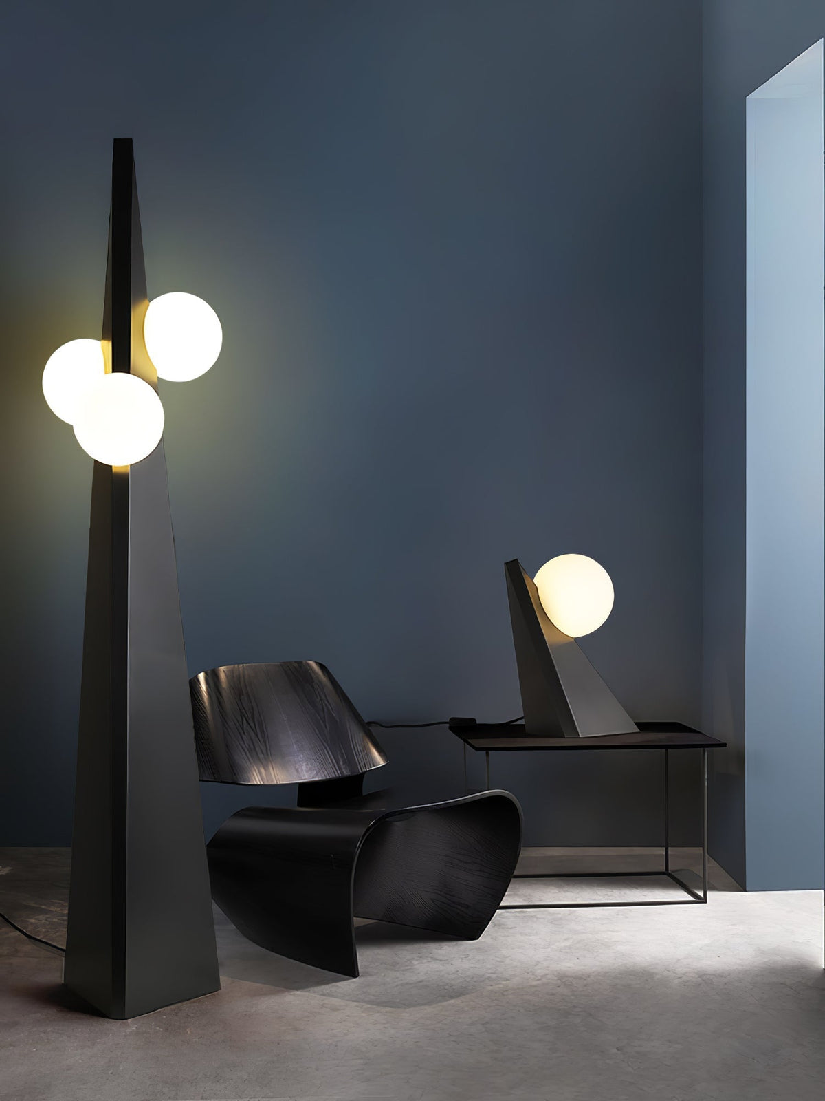 Nixie Lampe de Table en Verre Géométrique