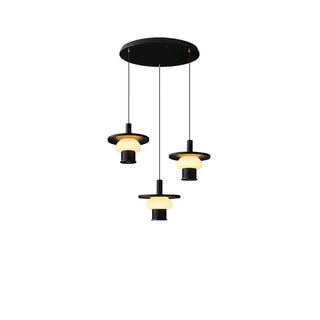 Zephaan Suspension Art Classique en Verre et Bois