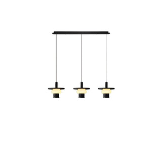 Zephaan Suspension Art Classique en Verre et Bois