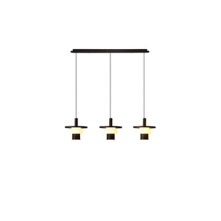 Zephaan Suspension Art Classique en Verre et Bois