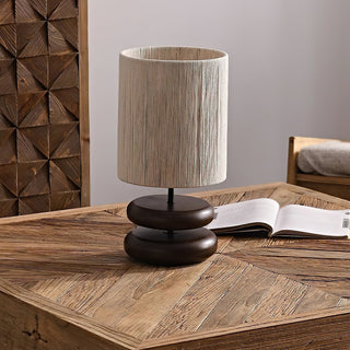 Morgan Lampe de Table en Bois Minimaliste