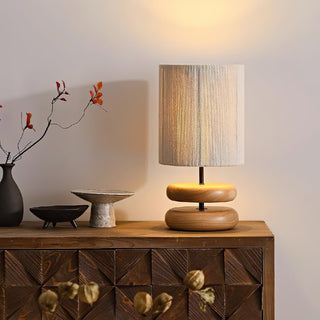 Morgan Lampe de Table en Bois Minimaliste