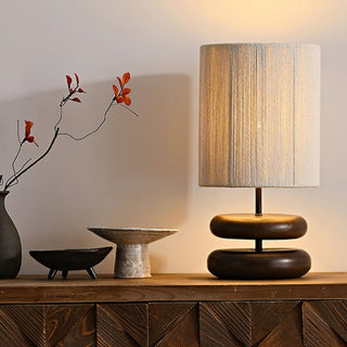 Morgan Lampe de Table en Bois Minimaliste