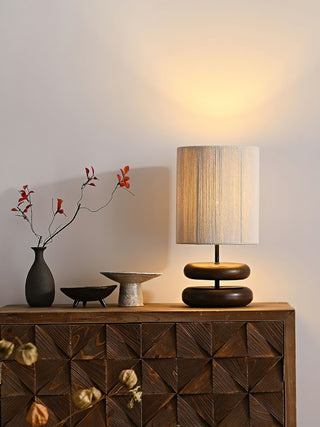 Morgan Lampe de Table en Bois Minimaliste