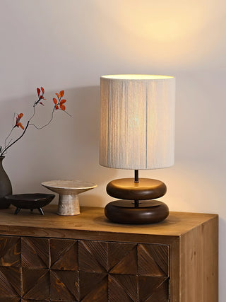 Morgan Lampe de Table en Bois Minimaliste