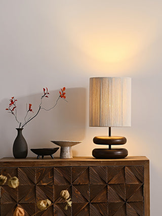 Morgan Lampe de Table en Bois Minimaliste