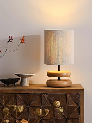 Morgan Lampe de Table en Bois Minimaliste