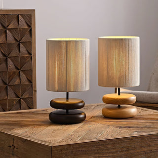 Morgan Lampe de Table en Bois Minimaliste