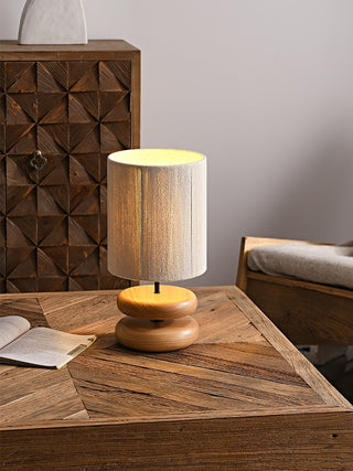 Morgan Lampe de Table en Bois Minimaliste