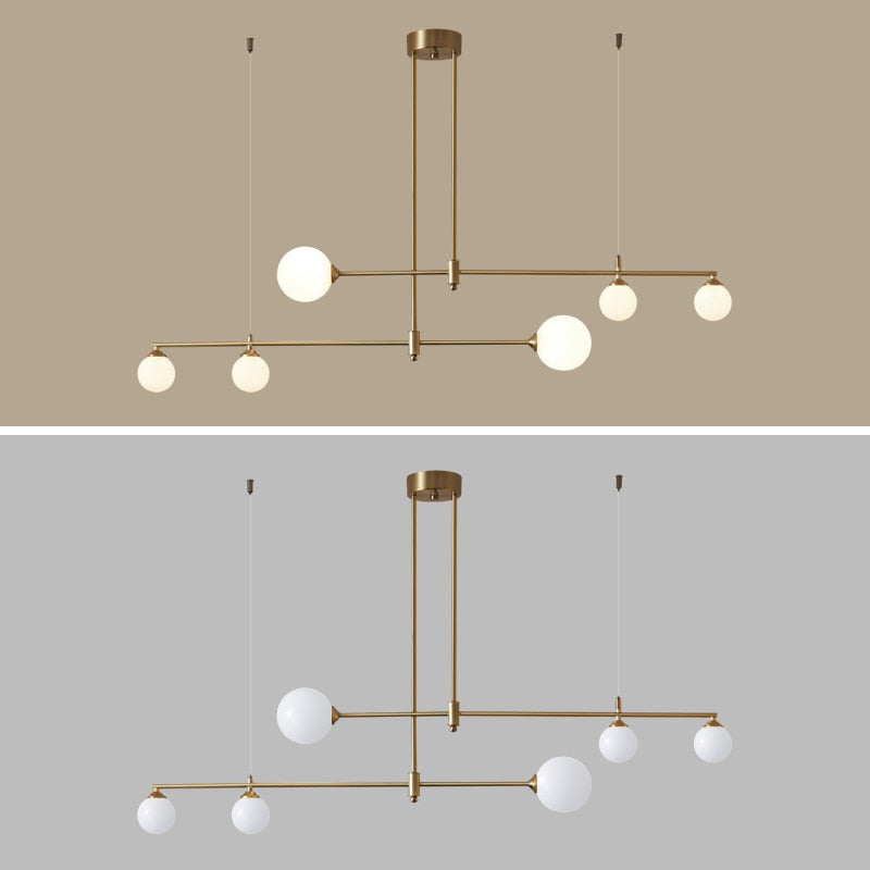 Valentina Suspension Luminaire LED Métal Doré