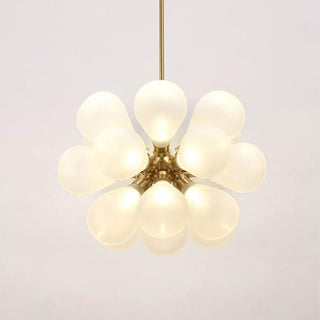 Valentina Suspension Moderne, Métal/Verre, Blanc/Bleu/Violet/Doré, Salon