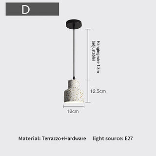 Arisha Luminaires Suspendus LED Élégant Nordiques Ciment Chambre