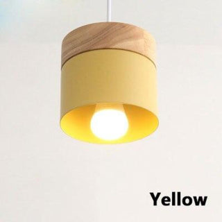 Valentina Suspension LED Macaron Nordique Métal/Bois Chambre