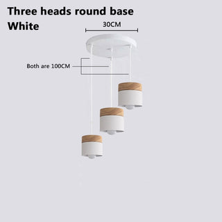 Valentina Suspension LED Macaron Nordique Métal/Bois Chambre
