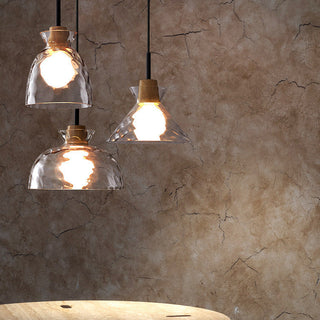 Arisha Suspension Dôme Vintage, Verre, Marron, Salon
