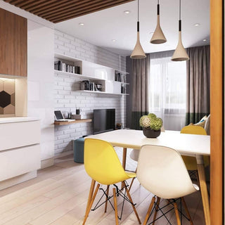 Conical Concrete Pendant Light-Neutral Decor