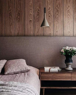 Conical Concrete Pendant Light-Neutral Decor