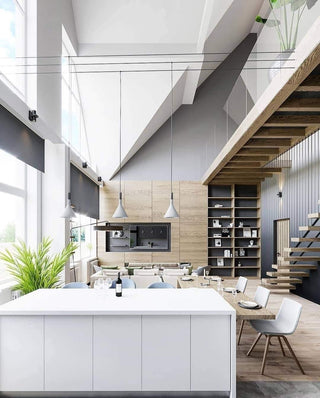 Conical Concrete Pendant Light-Neutral Decor