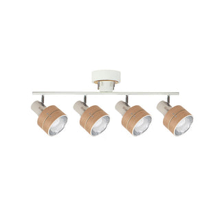 Esorila Plafonnier Nordique Cylindrique à 4 Spots Métalliques