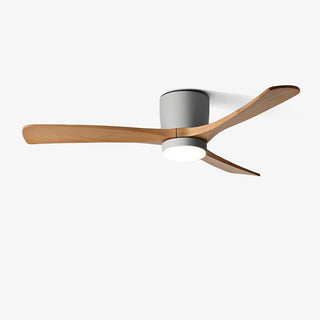 Ventilateur de plafond nordique en bois Ezra avec lumière