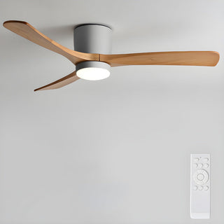 Plafonnier ventilateur moderne en bois Elena