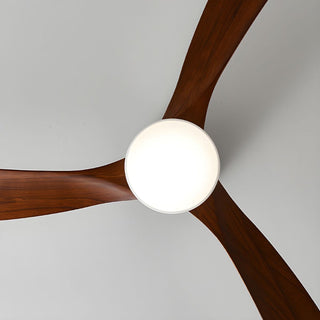 Plafonnier ventilateur moderne en bois Elena