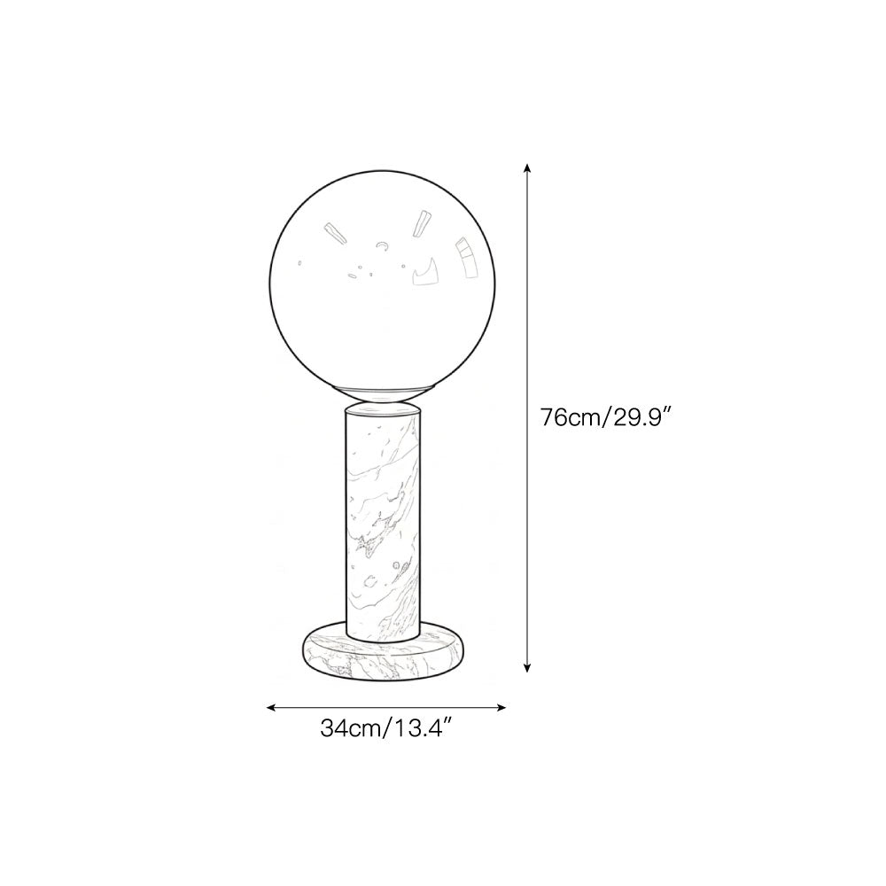 Neroina Lampe de Table en Marbre Rose