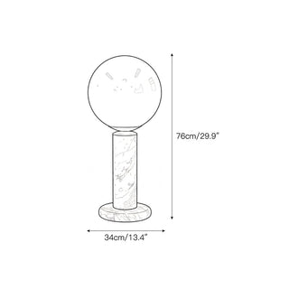 Neroina Lampe de Table en Marbre Rose