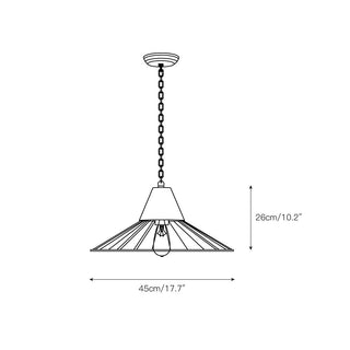 Ulthee Suspension Moderne Minimaliste en Bois et Métal