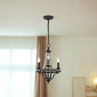 Alloren Lustre Métal Industriel Vintage Empire