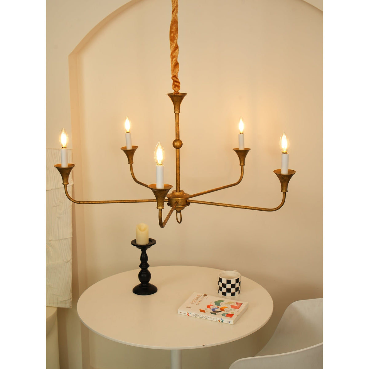 Felael Candle Lustre Élégant