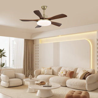 Ventilateur de Plafond Luminaire Aurelia en Bois