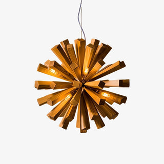 Nova Lustre Art Nordic Premium en Bois Éclatant