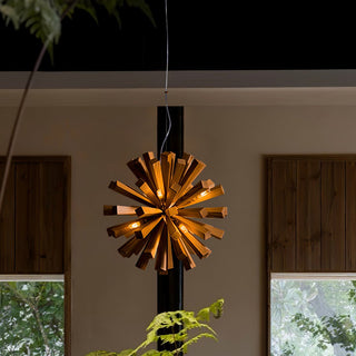 Nova Lustre Art Nordic Premium en Bois Éclatant