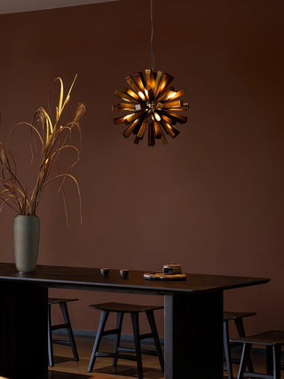 Nova Lustre Art Nordic Premium en Bois Éclatant