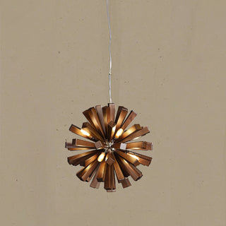 Nova Lustre Art Nordic Premium en Bois Éclatant