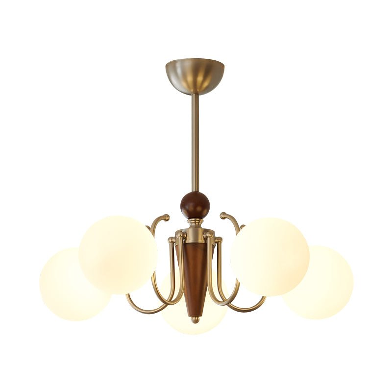 Orvynia Lustre en Bois Et Verre à L'Élégance Classique Grove