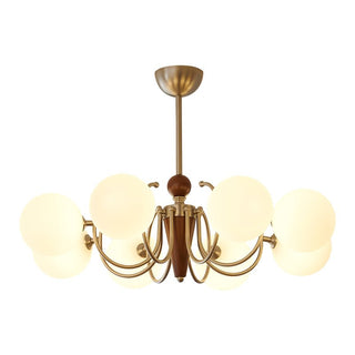 Orvynia Lustre en Bois Et Verre à L'Élégance Classique Grove
