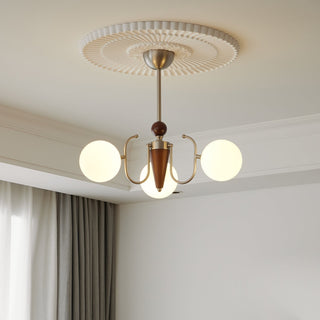 Orvynia Lustre en Bois Et Verre à L'Élégance Classique Grove