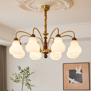 Novelle Lustre Vintage en Bois à L'Élégance Traditionnelle