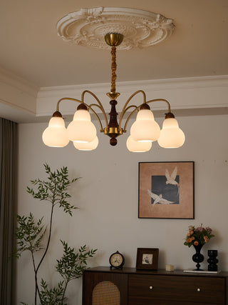 Novelle Lustre Vintage en Bois à L'Élégance Traditionnelle