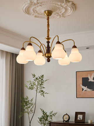 Novelle Lustre Vintage en Bois à L'Élégance Traditionnelle