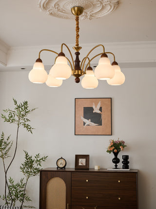 Novelle Lustre Vintage en Bois à L'Élégance Traditionnelle