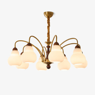 Novelle Lustre Vintage en Bois à L'Élégance Traditionnelle