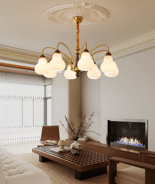 Novelle Lustre Vintage en Bois à L'Élégance Traditionnelle